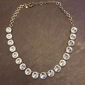 Simple crystal necklace by J Crew